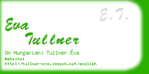 eva tullner business card