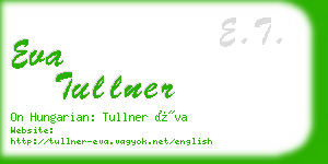 eva tullner business card